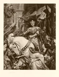 Dos coronas (fotograbado)