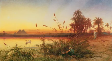 Pirámides desde la Isla de Roda