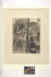 Puente de los Suspiros, Venecia (Lámina 1) (tinta)