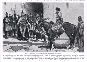 Guillermo el León llevado ante Enrique II, años 1920