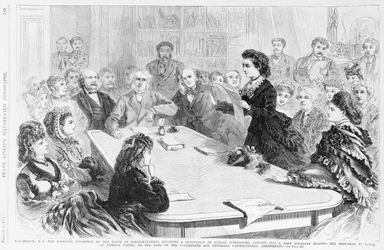 Washington D.C. El Comité Judicial..., de Frank Leslies Illustrated Newspaper, 1871