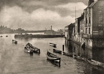 Vista del puerto, Whitby, North Yorkshire, c.1889
