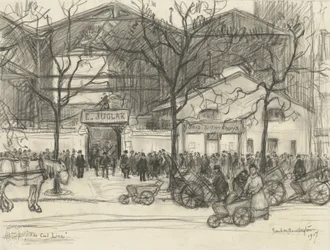 La línea del carbón, 1917