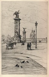 El Puente Alejandro III, 1915