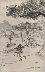 Los Jardines de las Tullerías, 1915