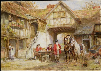 Wayside Inn (boceto al óleo)