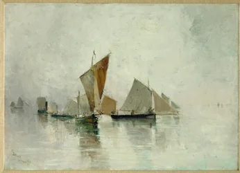 Dieppe, bruma matinal (óleo sobre lienzo)