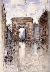 La Porte St. Denis, París