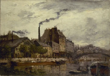El muelle de Valmy, 1905