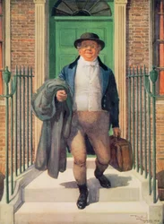 El Sr. Pickwick se va del 48 de Doughty Street