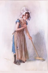 La marquesa, c.1920 (litografía en color)