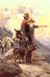 La caza en la montaña
