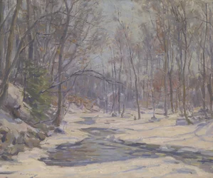 Una mañana de invierno (óleo sobre lienzo)