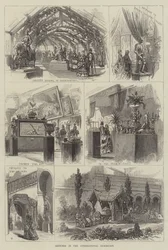 Bocetos en la Exposición Internacional