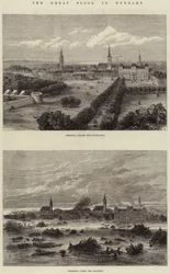 La gran inundación en Hungría