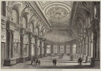 El nuevo salón de la Compañía de Drapers, Throgmorton-Street