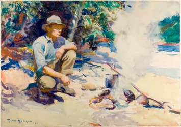 Hervir agua en el caldero