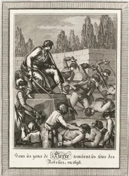 La ejecución de los Streltsy. De: Historia de Rusia por Blin de Sainmore, c. 1800