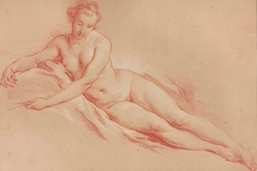Boucher - Un desnudo femenino recostado