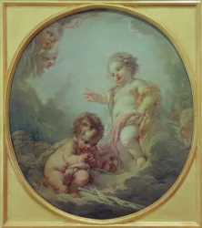 El niño Jesús bendice a Juan el Bautista