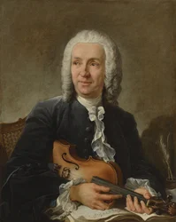 Retrato del compositor Francesco Geminiani 1687-1762, c. 1745