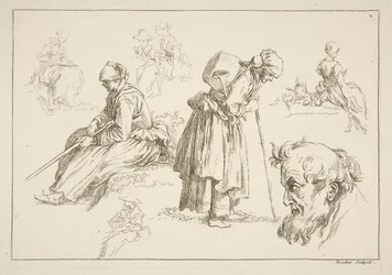 Hoja de bocetos, 1753