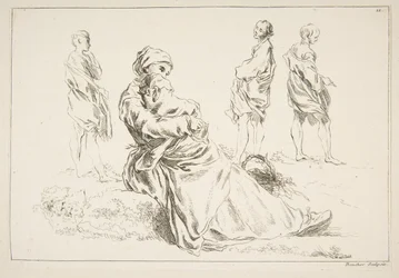 Hoja de bocetos, 1753