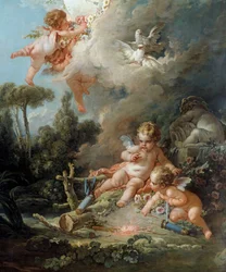 El ángel, detalle: El blanco del amor, 1758. 2,58 x 1,67 m. París