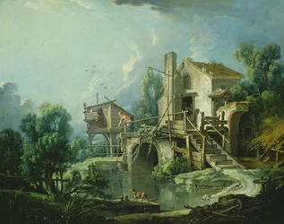 El molino de viento Quiquengrogne en Charenton
