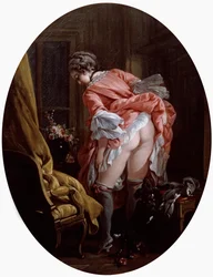 La falda levantada, 1742
