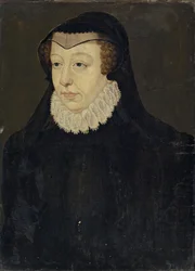 Catalina de Médici, reina de Francia, como viuda
