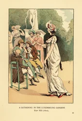 Reunión en los Jardines de Luxemburgo, Año VIII