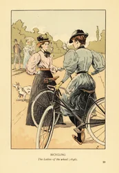 Ciclismo, las Damas de la rueda en 1896