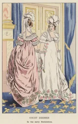 Vestidos de Corte, en la temprana Restauración