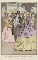 La Exposición de Pinturas en el Salón, mirando a Olympia de Manet