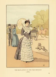 La avenida principal del Parque Monceau