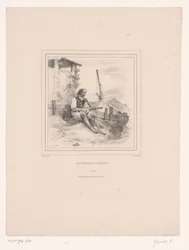 Viejo pescador con laúd junto al agua
Le vieux pêcheur (título en el objeto)