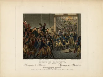 Napoleón regresando de la Isla de Elba, 1815