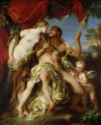 Hércules y Ónfale, 1724
