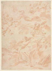 La estigmatización de San Francisco, primer tercio del siglo XVIII