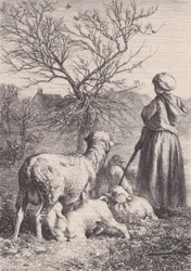 Una Pastora, ca. 1852