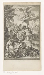 Alegoría de la victoria de Macedonia Titelpage voor: Marcus Iunianus Justinus en Abraham Gronovius, Justin Historiae Philippicae, 1719