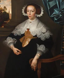 Retrato de Florence-Marguerite de Renesse-Warfusée, Condesa de Grimbergen, 1641 (pareja de 3114329)