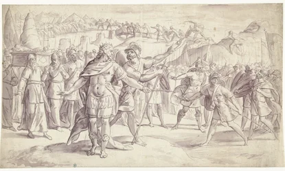 El pueblo de Israel cruza el río
Historia de Josué, ? (4?) (título de la serie)