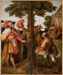 El milagro del árbol cortado. El milagro de San Gummarus, 1627