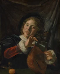 Niño con un laúd