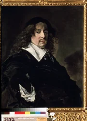 ""Retrato de un hombre"" Este es probablemente un burgués holandés. Pintura de Franz Hals (1581-1666) hacia 1660 Dim. 84,5x67 cm Museo del Hermitage San Petersburgo