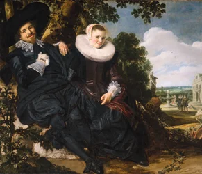 Retrato de una pareja, probablemente Isaac Abrahamsz Massa y Beatrix van der Laen