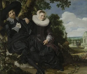 Retrato de una pareja, probablemente Isaac Abrahamsz Massa y Beatrix van der Laen