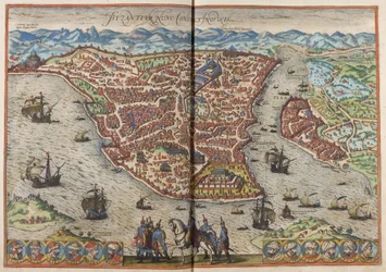 Bizancio. Constantinopla de: Civitates Orbis Terrarum, 1572